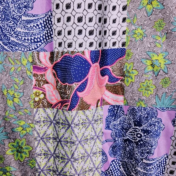 Victoria's Secret Bali Patchwork Nightie Slip Dress Lace Satin Festival Size M - Picture 16 of 16